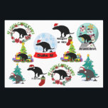 Christmas Dog Poop Humor Inpakpapier Vel<br><div class="desc">De slee van de kerstman vliegt misschien hoog,  maar onze ondeugende pup heeft een verrassing achtergelaten op het inpakpapier! Kijk hoe je geliefden hun geschenken uitpakken om een speelse weergave te vinden van Santa's onverwachte hoektand metgezel.</div>