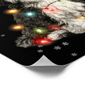 Christmas Dog Shih Tzu Santa Xmas Women Men Kids  Poster (Hoek)