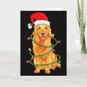 Christmas Dog Shirt, Christmas Golden Retriever Pa Kaart (Voorkant)