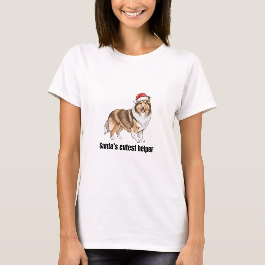 Christmas Dog T-shirt (Voorkant)