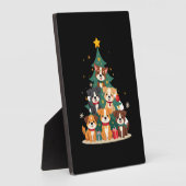 Christmas Dog Tree T-Shirt Cute Funny Puppy Dogs X Fotoplaat (Zijkant)