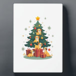 Christmas Dog Tree T-Shirt Cute Funny Puppy Dogs X Fotoplaat<br><div class="desc">Christmas Dog Tree T-Shirt Cute Funny Puppy Dogs Xmas 5</div>