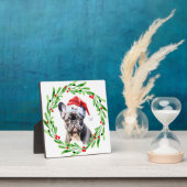 Christmas Dog Zwart Frenchie Frans Bulldog Santa Fotoplaat (Insitu)
