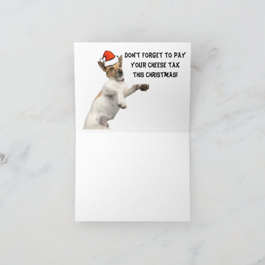 Christmas doggo kaart (Binnen)