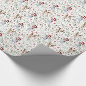 Christmas Doggos Wrapping Paper Cadeaupapier (Hoek)