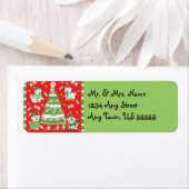 Christmas Dogs Adresetiketten Etiket (Insitu)