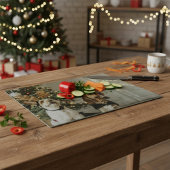 Christmas Dogs Cutting Board Holiday Gift Snijplank
