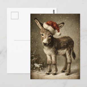 Christmas Donkey  Briefkaart