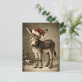 Christmas Donkey  Briefkaart (Staand voorkant)