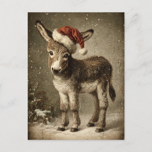 Christmas Donkey  Briefkaart (Voorkant)