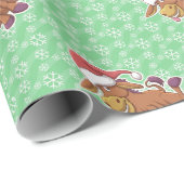 Christmas Donkey Cartoon Cadeaupapier (Rol Hoek)