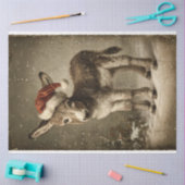 Christmas Donkey  Decoupage Tissuepapier (Craft)