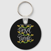Christmas Don't Get Your Tinsel In A Tangle Festiv Sleutelhanger (Voorkant)