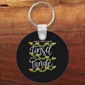 Christmas Don't Get Your Tinsel In A Tangle Festiv Sleutelhanger (Voorkant)