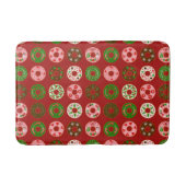 Christmas Donut Holiday Treat Pattern Badmat (Voorkant)