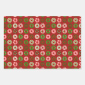 Christmas Donut Holiday Treat Pattern Inpakpapier Vel (Voorkant 3)