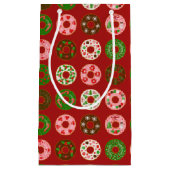 Christmas Donut Holiday Treat Pattern Klein Cadeauzakje (Voorkant)