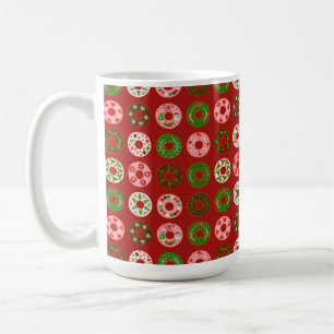 Christmas Donut Holiday Treat Pattern Koffiemok