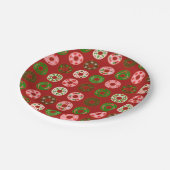 Christmas Donut Holiday Treat Pattern Papieren Bordje (Gekanteld)