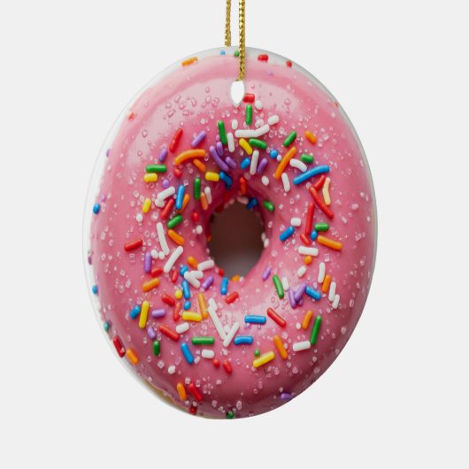CHRISTMAS DONUT ORNAMENT PINK SPRINKLES (Rechts)