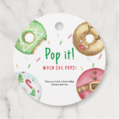 Christmas donuts - Pop het Als ze poppen Bedankjes Labels (Achterkant)