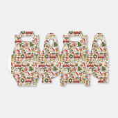 Christmas Doodle Pattern Favor Box Bedankdoosjes (Uitgevouwen)