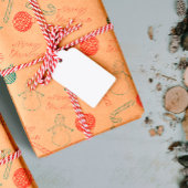 Christmas Doodle Pattern | Snowmen, Trees & Candy Inpakpapier Vel