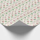 Christmas Doodles Red and Green Wrapping Paper Cadeaupapier (Hoek)