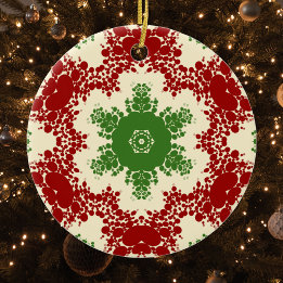 Christmas Dot Mandala Keramisch Ornament
