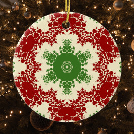 Christmas Dot Mandala Keramisch Ornament