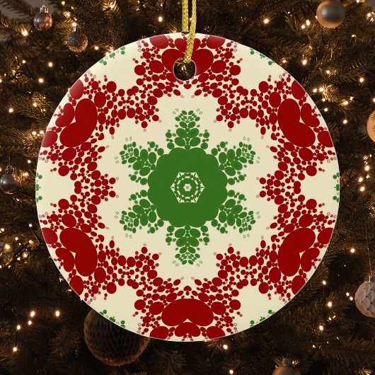 Christmas Dot Mandala Keramisch Ornament