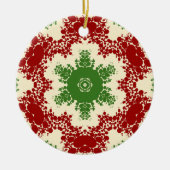 Christmas Dot Mandala Keramisch Ornament (Voorkant)