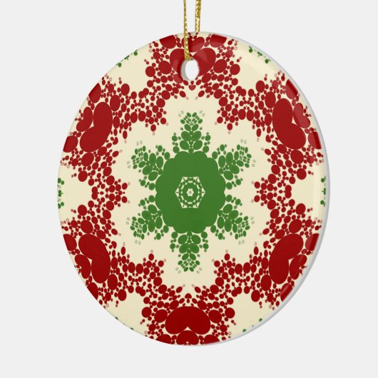 Christmas Dot Mandala Keramisch Ornament (Links)