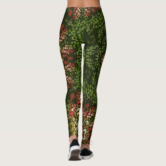 Christmas Dot Mandala Leggings (Achterkant)