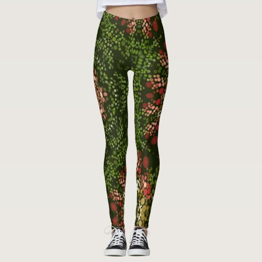 Christmas Dot Mandala Leggings (Voorkant)