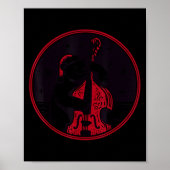 Christmas Double B Santa Bear Playing Jazz Musicia Poster (Voorkant)