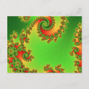Christmas Double Spiral Briefkaart