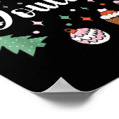 Christmas Doula Midwife Birth Worker Stpartum Xmas Poster (Hoek)