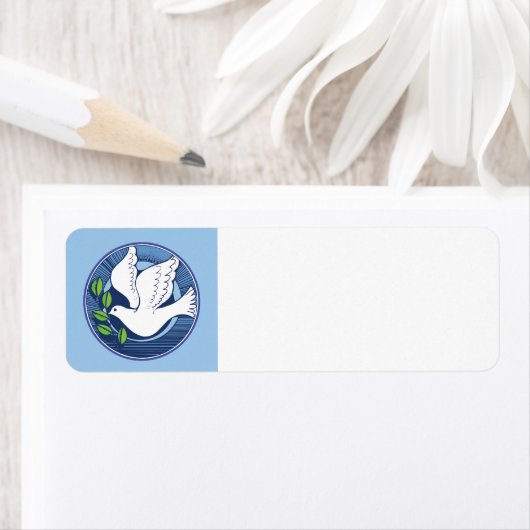 Christmas Dove of Peace Label (Insitu)