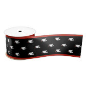 Christmas Dove Ribbon Satijnen Lint (Spoel)