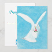 Christmas Dove with Bell Feestdagenkaart (Voorkant / Achterkant)