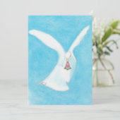 Christmas Dove with Bell Feestdagenkaart (Staand voorkant)