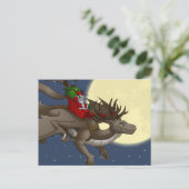 Christmas Dragon Briefkaart (Staand voorkant)