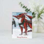 Christmas Dragon Kaart (Staand voorkant)