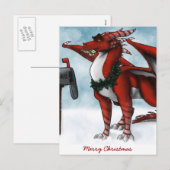 Christmas Dragon Kaart (Voorkant / Achterkant)