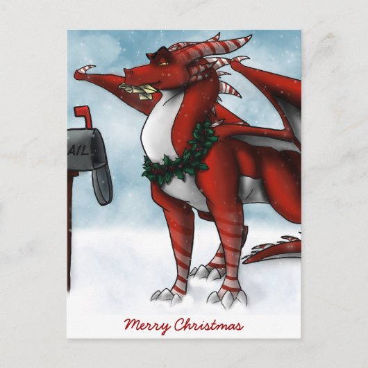 Christmas Dragon Kaart (Voorkant)
