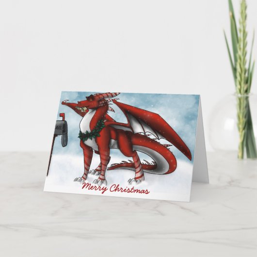 Christmas Dragon Kaart (Voorkant)