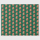 Christmas Dragon Wrapping paper Cadeaupapier (Vlak)