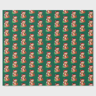 Christmas Dragon Wrapping paper Cadeaupapier