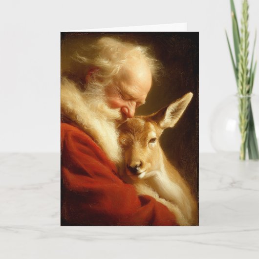 Christmas Dreams of Santa Feestdagen Kaart (Voorkant)